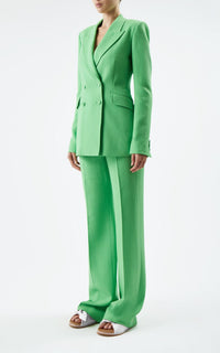 Fluorescent Green / Veste blazer Stephanie en laine - Fluorescent Green