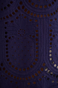 Pantalon à motif Ananas en coton - Bleu