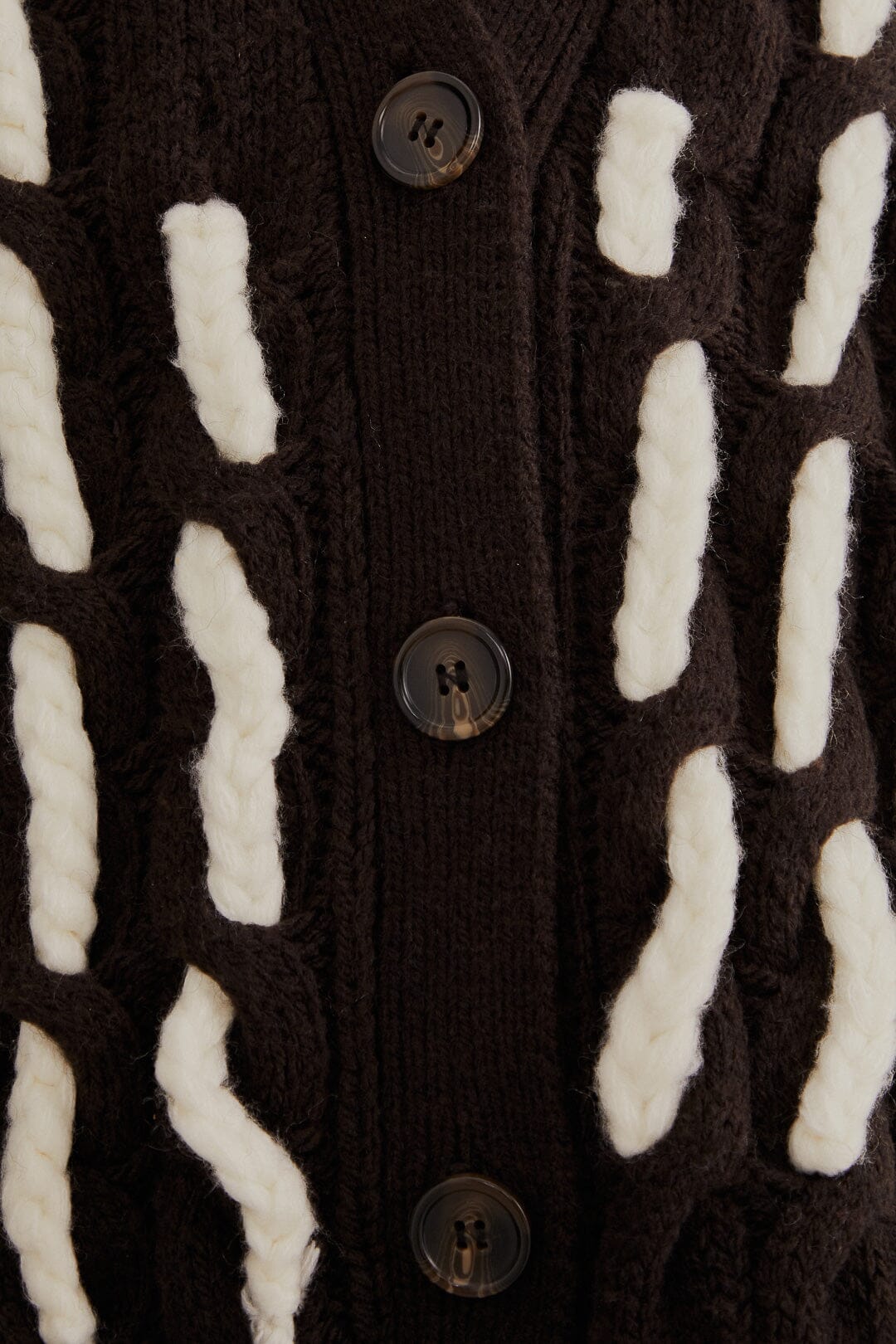 Cardigan texturé en maille - Noir