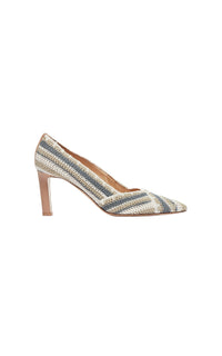 Camel Multi / Escarpins Azalea 75 en cuir - Camel Multi