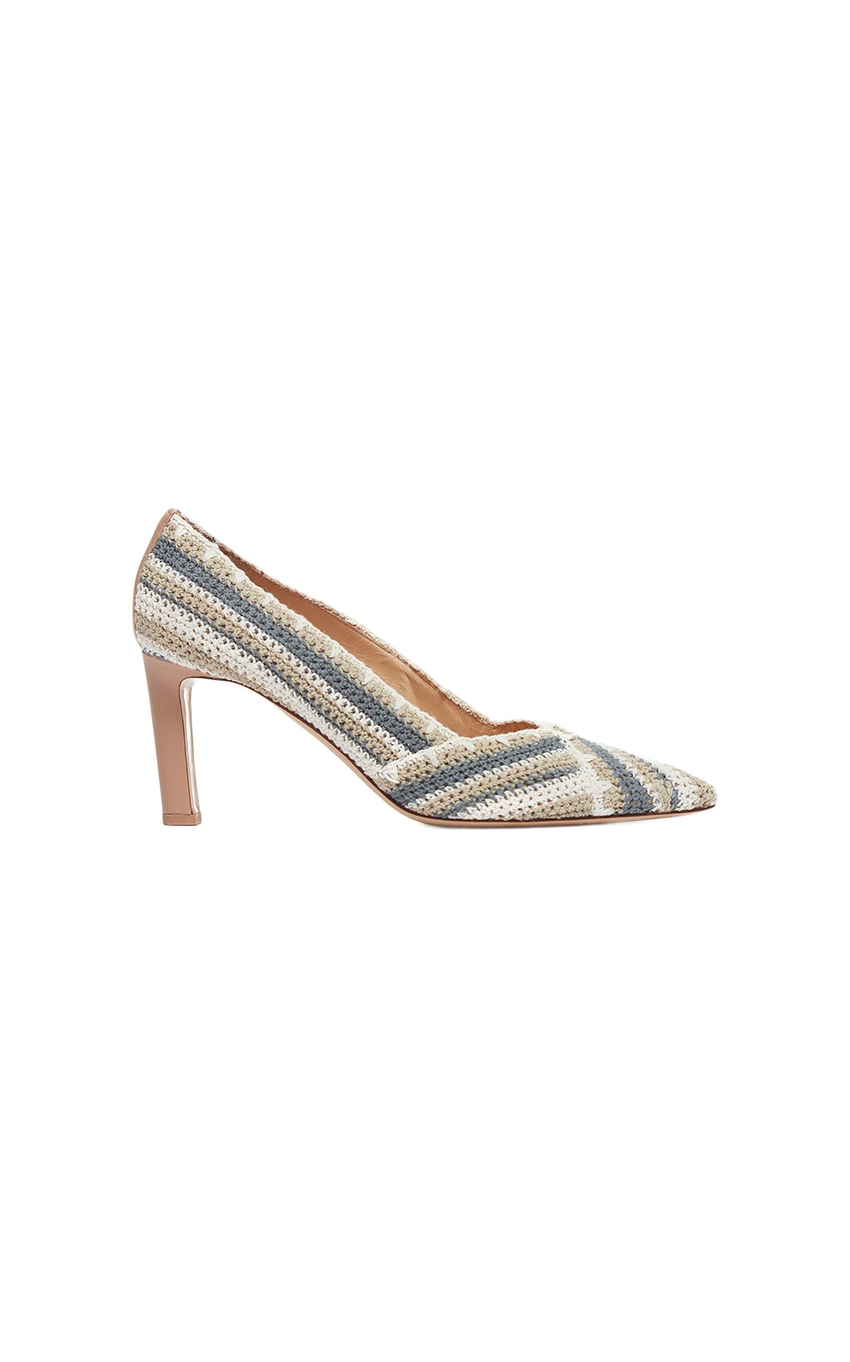 Camel Multi / Escarpins Azalea 75 en cuir - Camel Multi