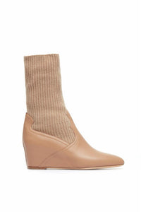 Camel / Bottines Abner 50 en cuir - Camel