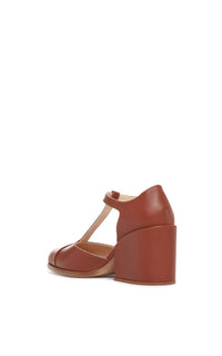 Cognac / Babies Dolly 85 en cuir - Cognac