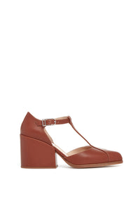 Dolly Heel en cognac calf
