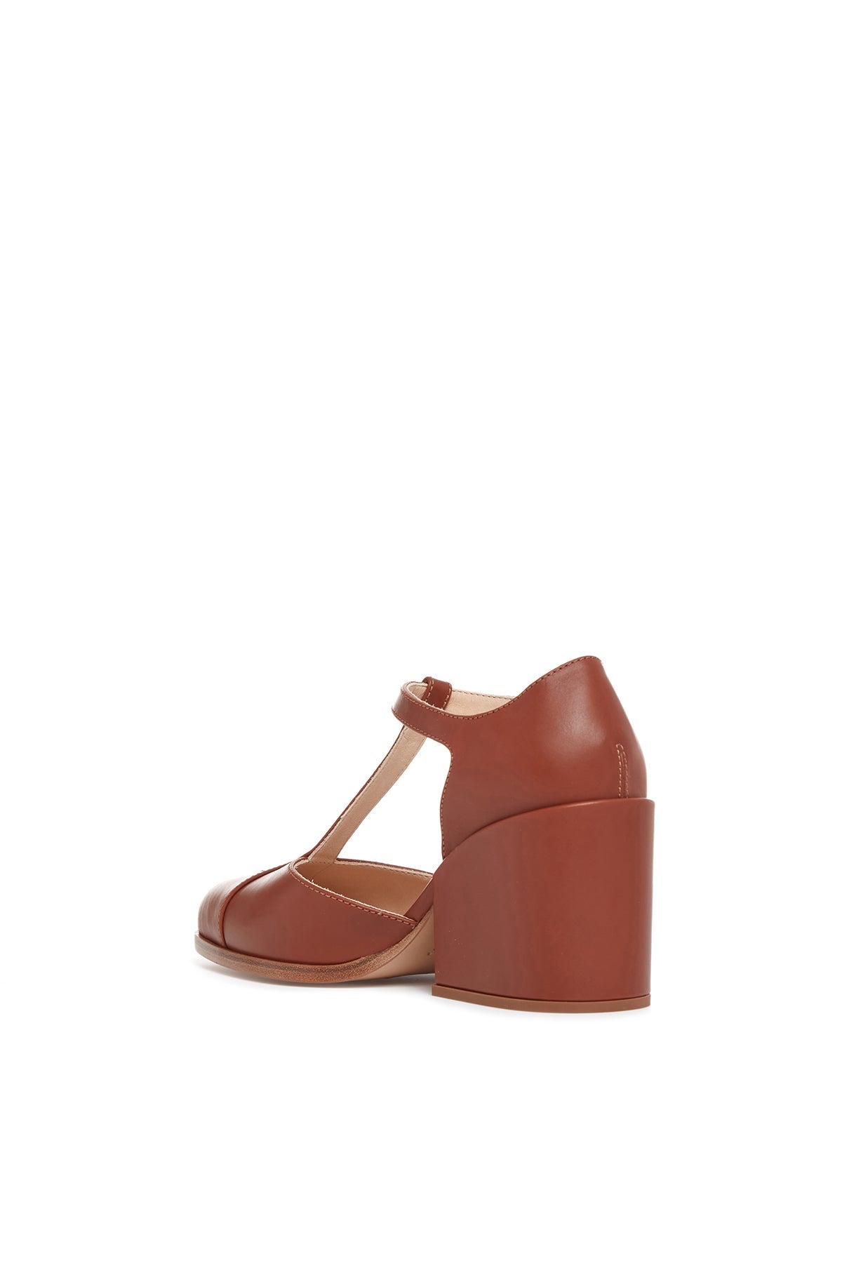 Dolly Heel en cognac calf