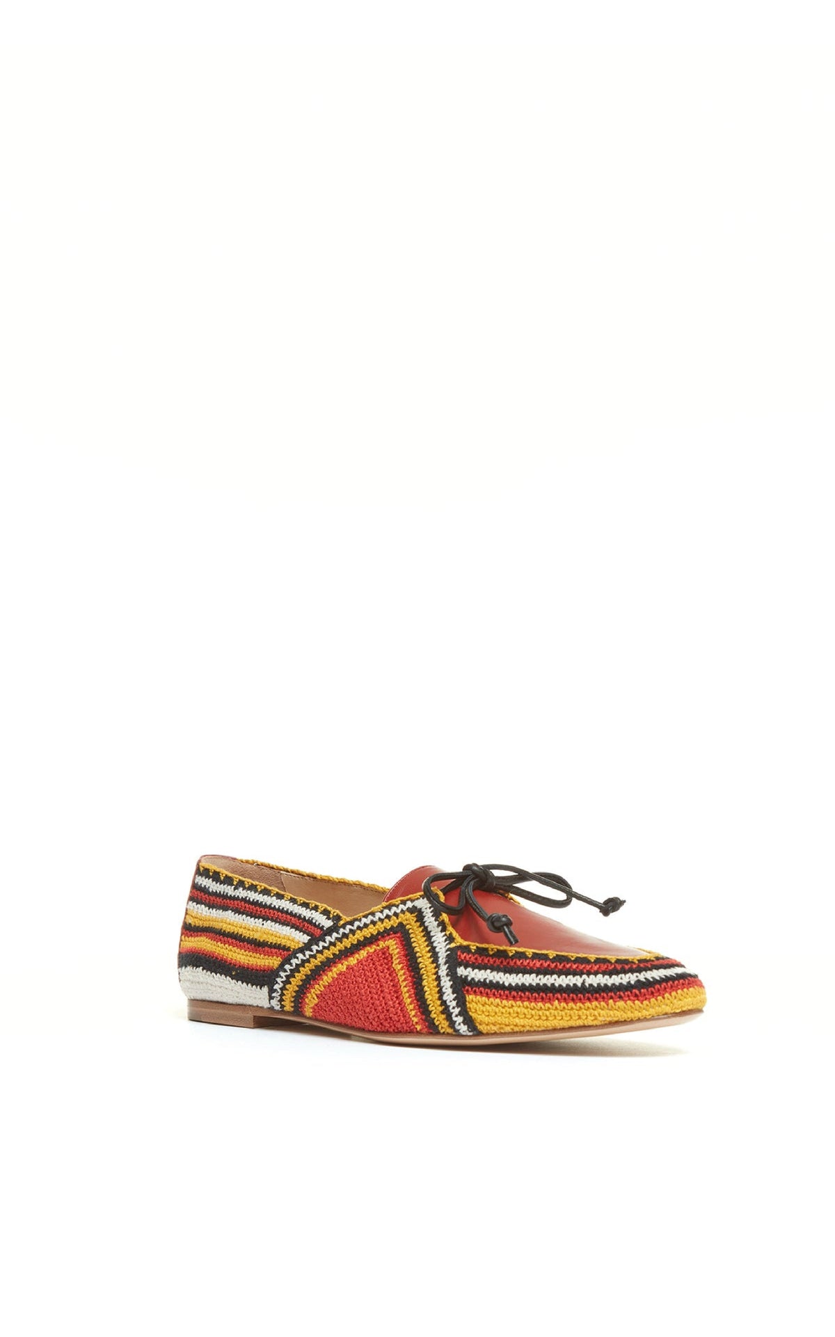 Hays Shoe en rouille multicolore nappa crochet
