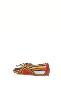 Hays Shoe en rouille multicolore nappa crochet