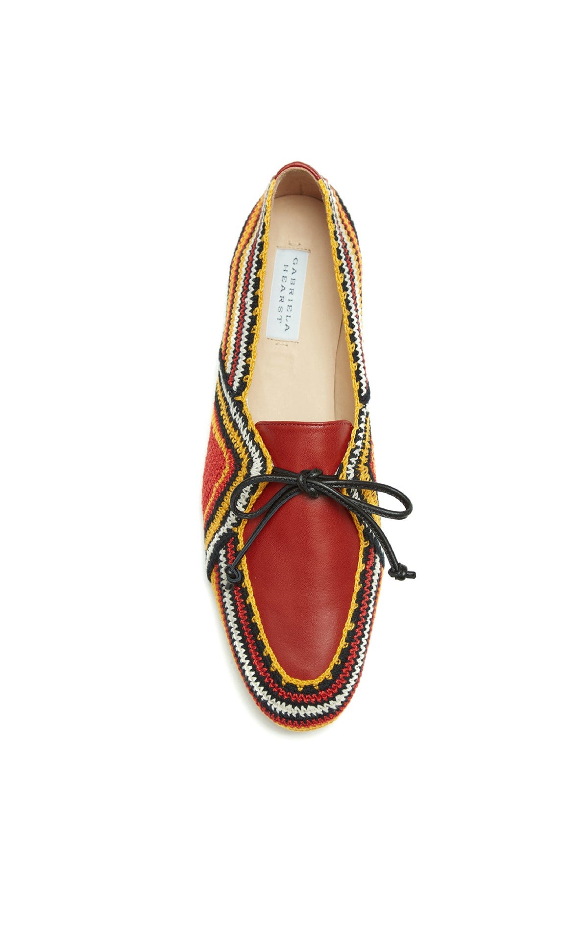 Hays Shoe en rouille multicolore nappa crochet