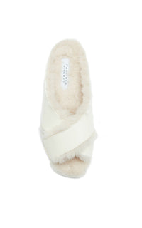 Ellington Slide W/ Wool F en crème calf
