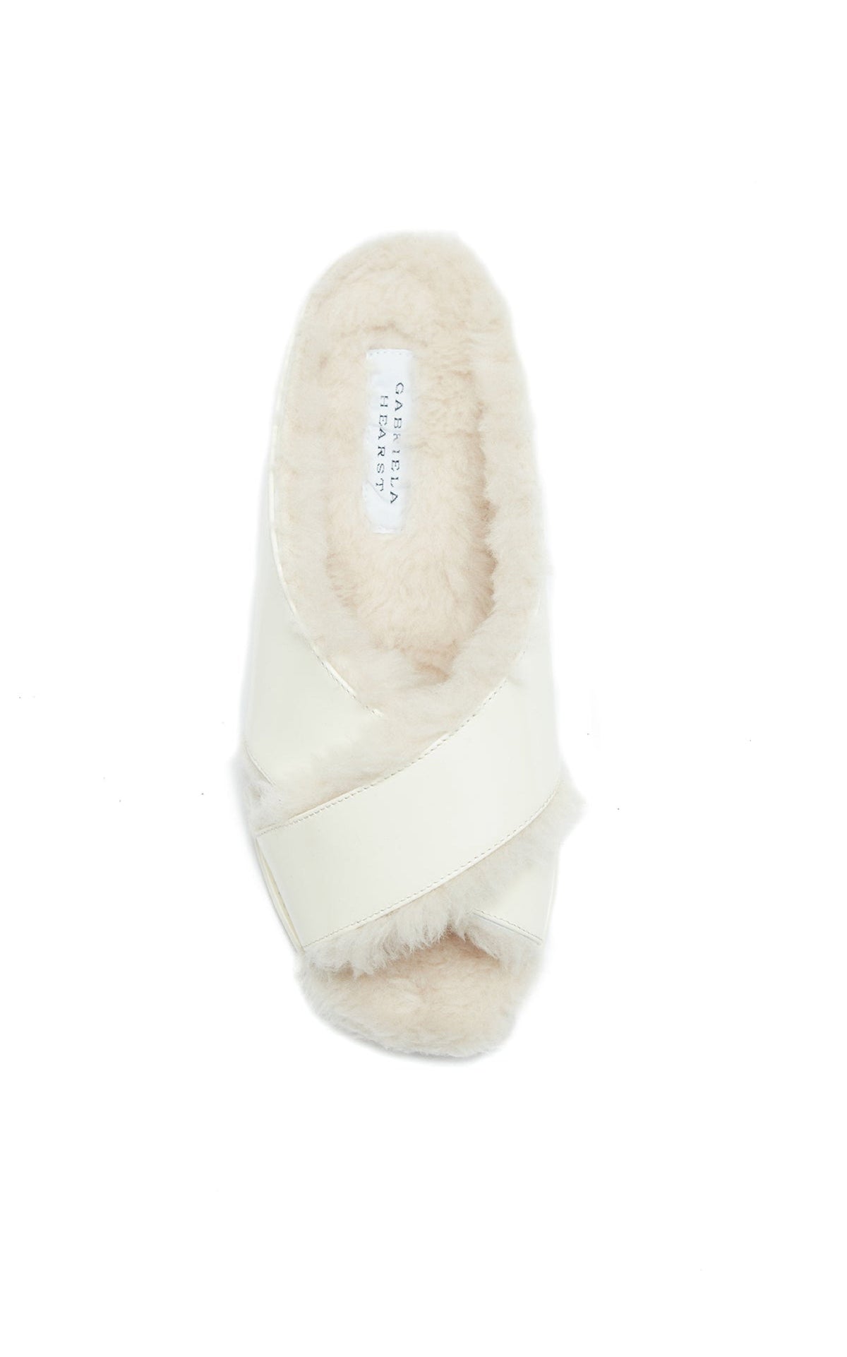 Ellington Slide W/ Wool F en crème calf
