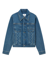 Moon Laser Blue Wash Denim Jacket - Bleu
