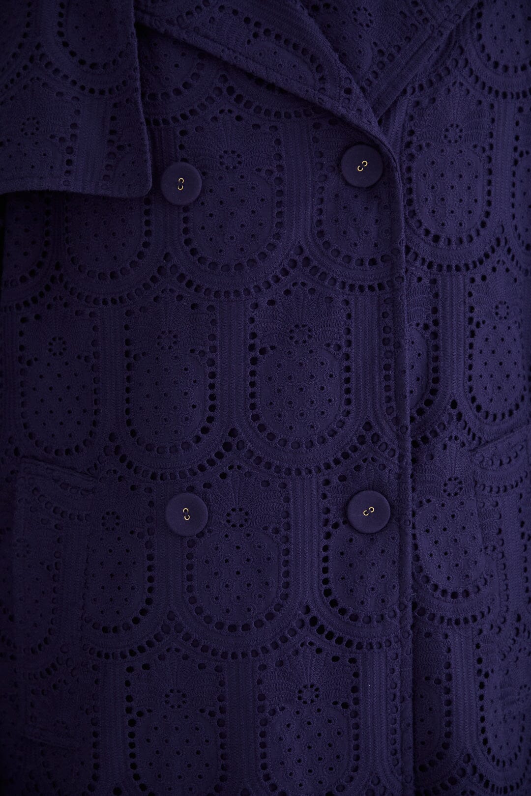 Trench-coat Pineapple à œillets en coton - Noir