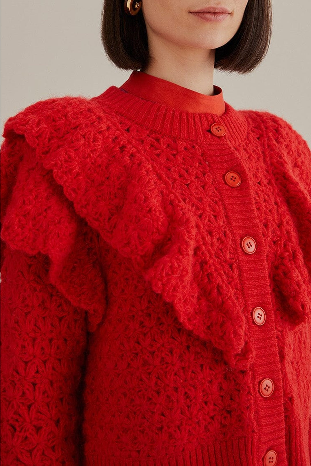 DJV_Red Cardigans & Pulls - Red