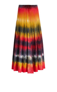 Ella Skirt en fire tie and dye soffio cachemire fil