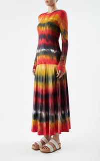 Fire Tie Dye / Jupe Ella en cachemire - Fire Tie Dye