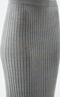Light Blue Melange / Jupe Conti en cachemire - Light Blue Melange