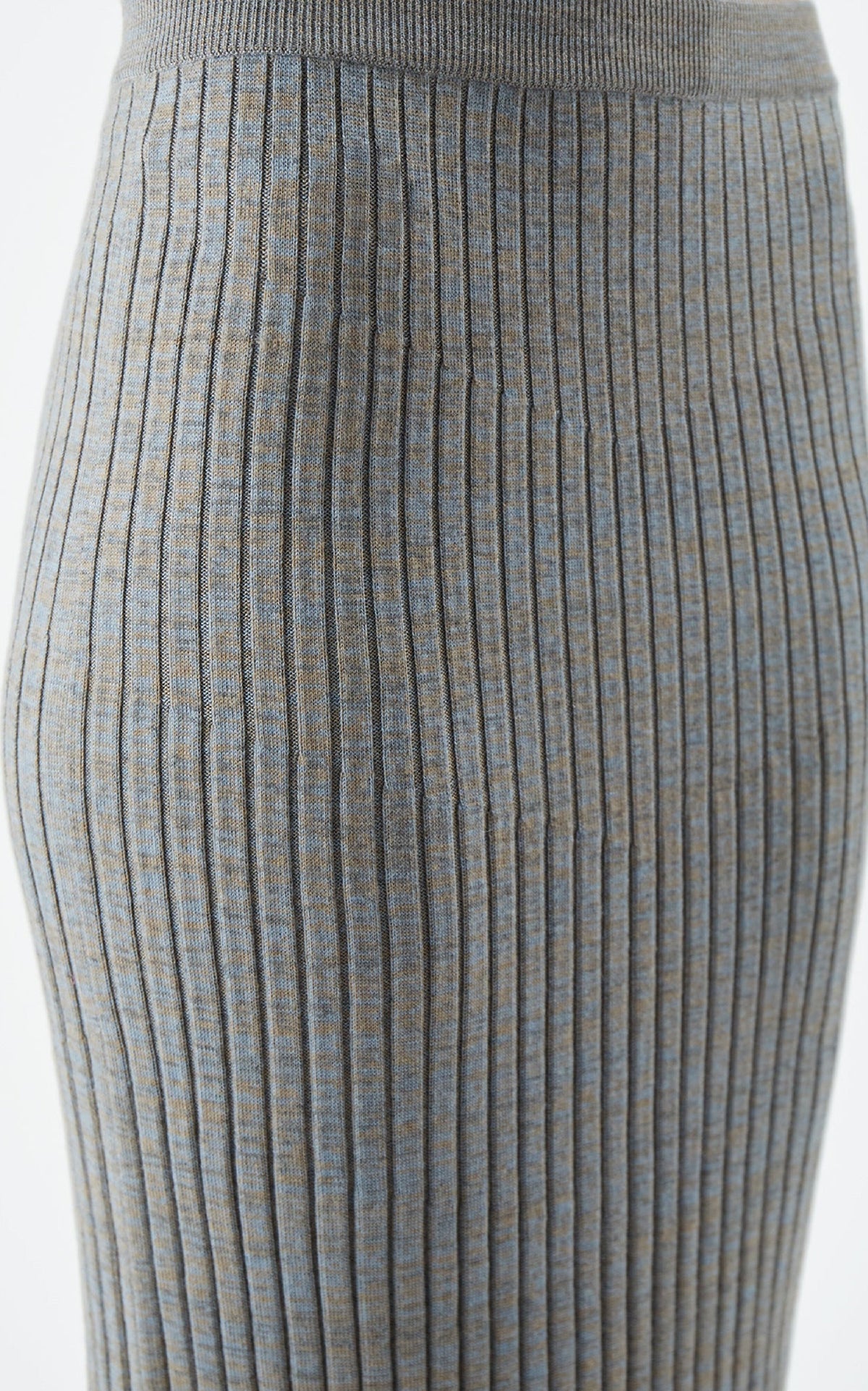 Light Blue Melange / Jupe Conti en cachemire - Light Blue Melange