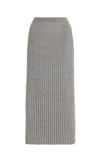 Light Blue Melange / Jupe Conti en cachemire - Light Blue Melange