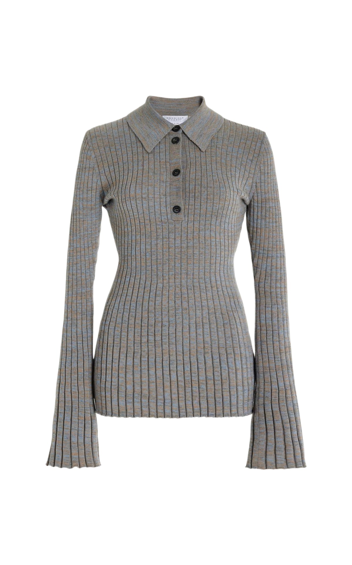 Light Blue Melange / Polo Alam en cachemire - Light Blue Melange