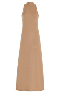 Kenna Dress en camel antilope mérinos fil
