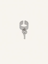 6pcs NEW / BAGUE CLÉ EN MÉTAL  - Silver
