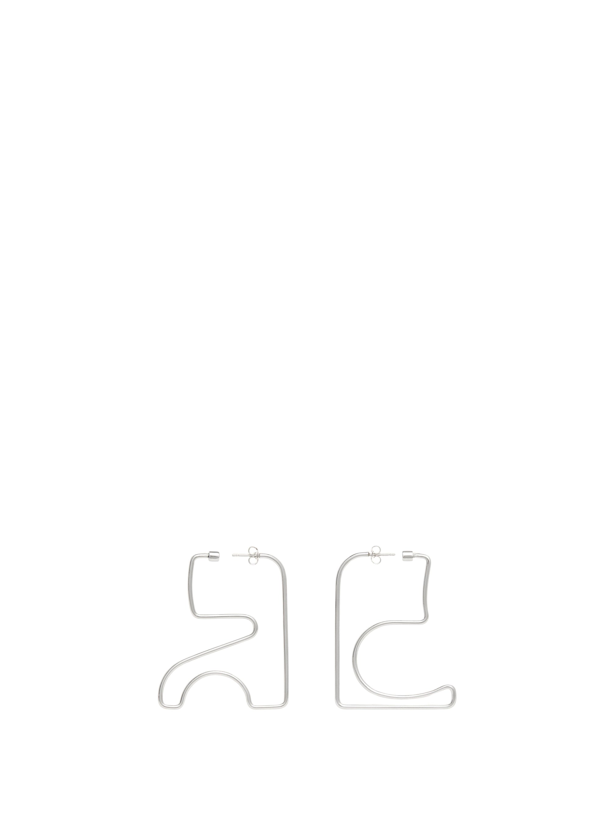 13pcs NEW / BOUCLES D'OREILLES AC EN MÉTAL - Silver