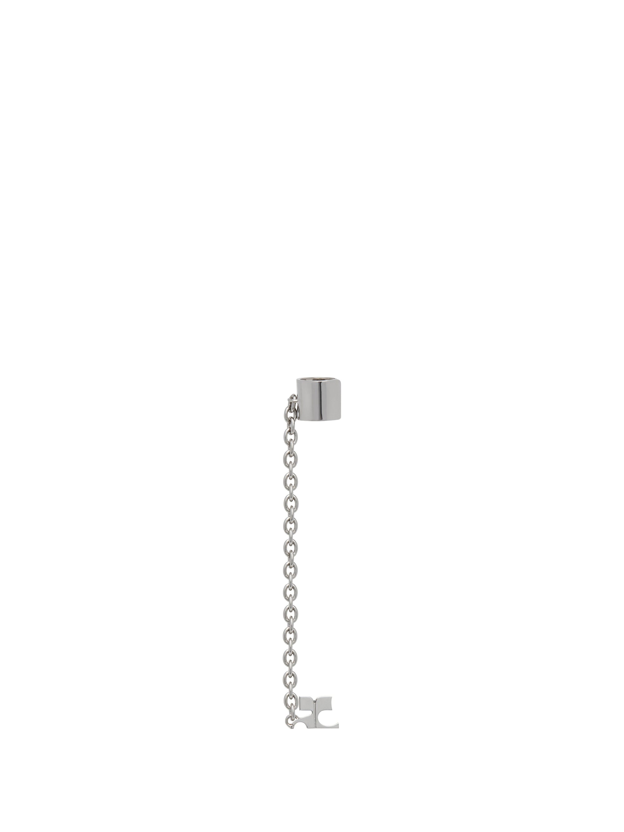 1pcs RELIQUAT 95€ / Mono boucle chaîne en laiton - Silver