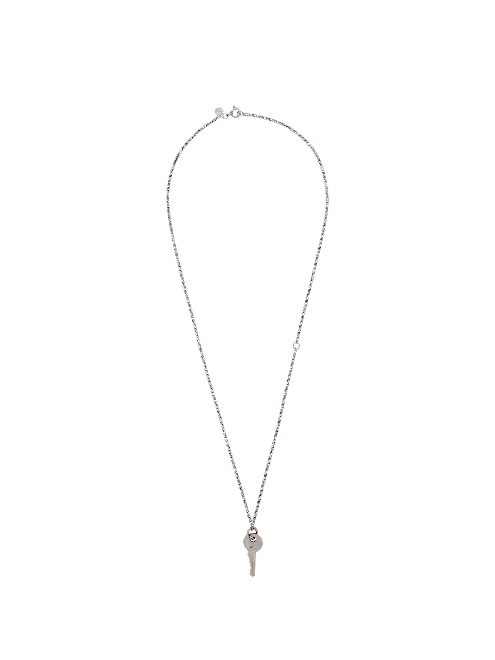 2pcs NEW / COLLIER CHAINE À CLÉ  - Silver