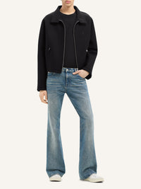 7pcs NEW / BOMBER ZIPPÉ EN LAINE - Black