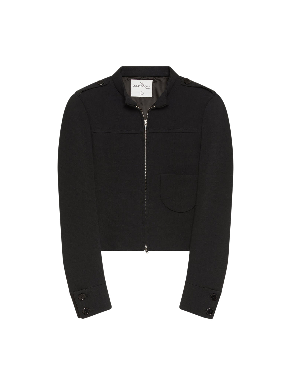 PRIX MARQUE : 150 / TAILORED JACKET ONE POCKET HERITAGE CREPE-40