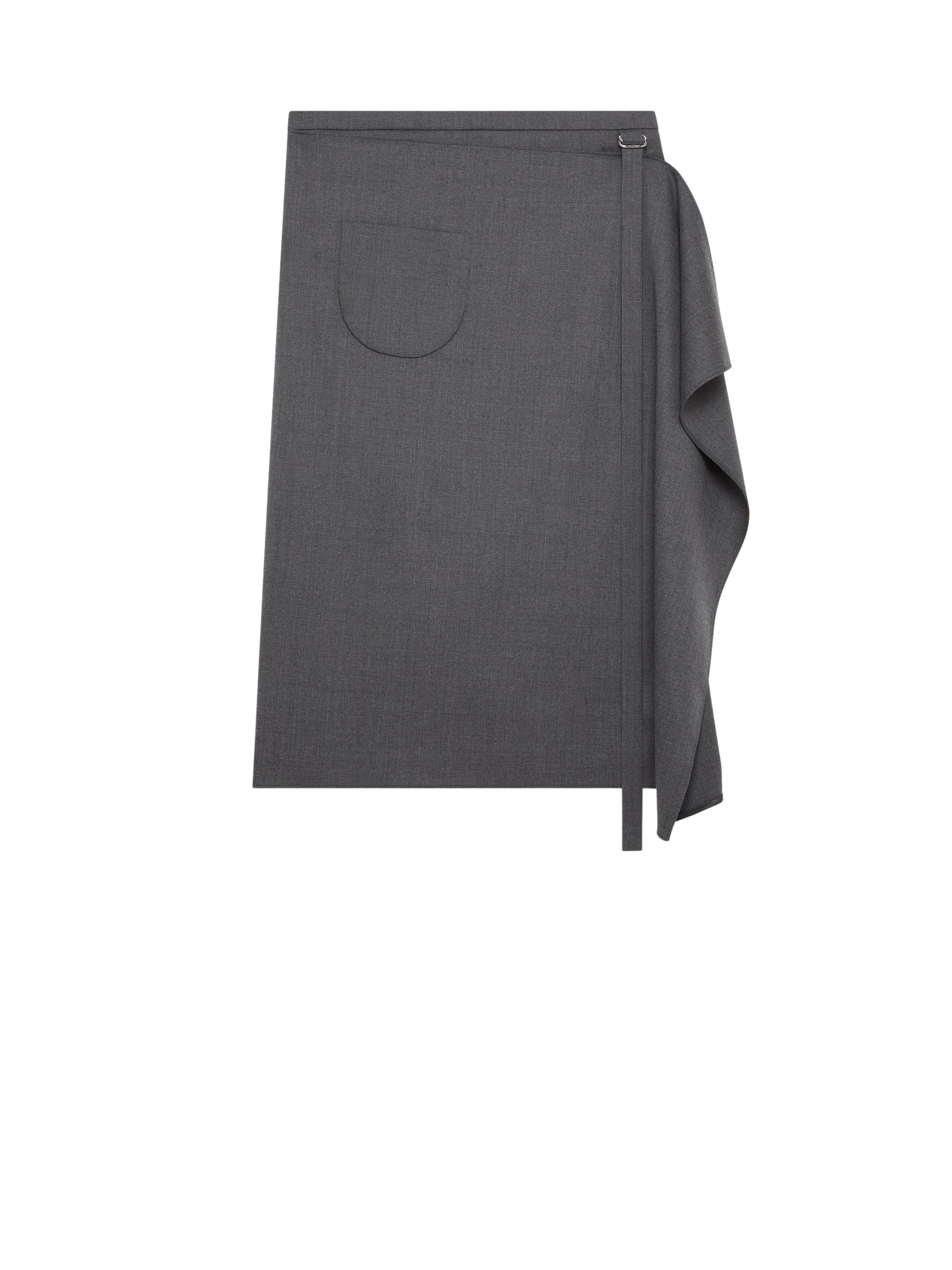 11pcs NEW /  JUPE TAILLEUR MIDI À PANNEAU - Steel grey