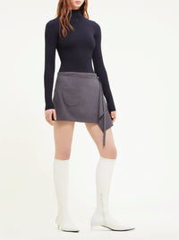 48pcs NEW / MINI JUPE PANNEAU EN LAINE - Steel grey