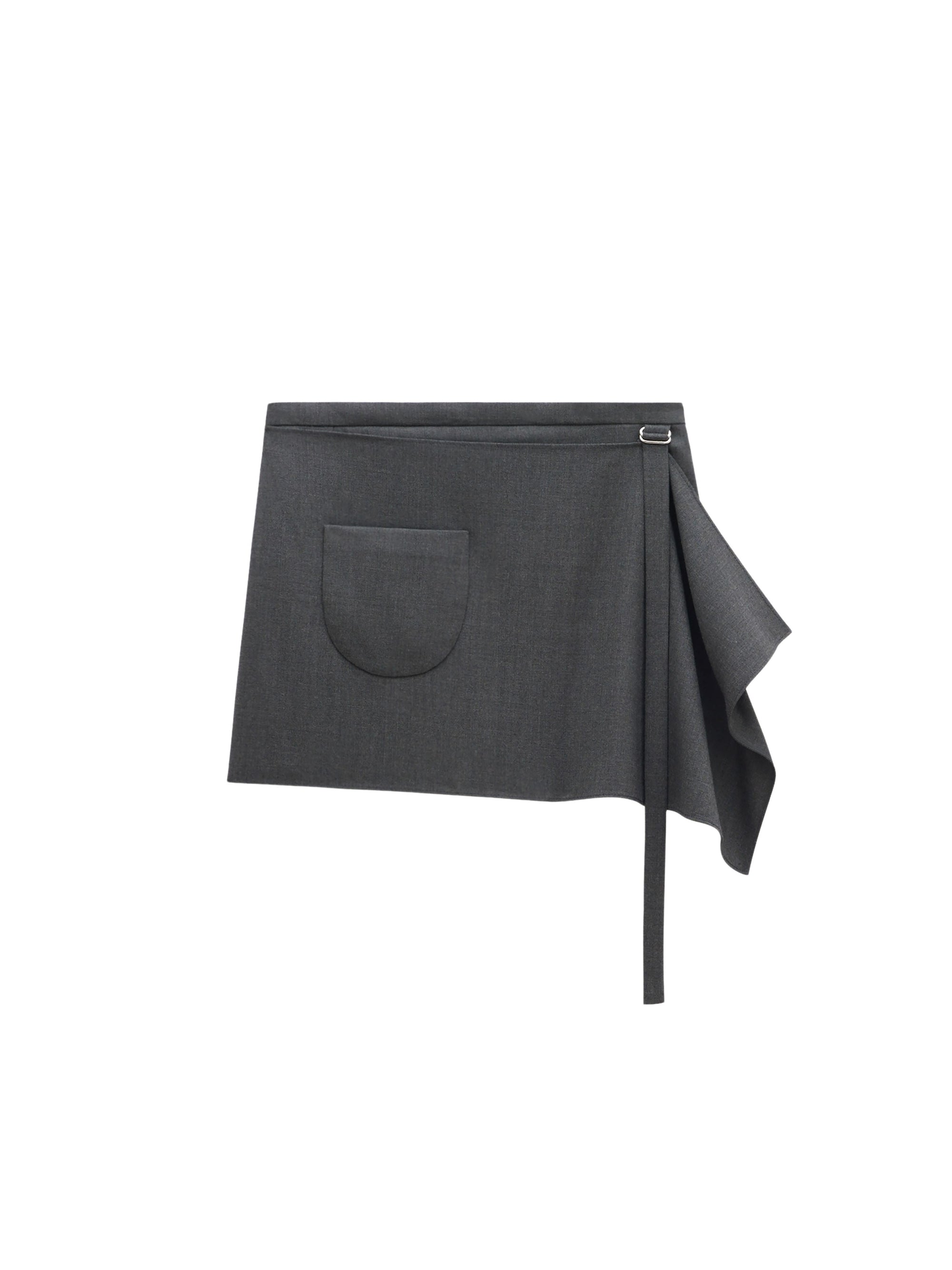 48pcs NEW / MINI JUPE PANNEAU EN LAINE - Steel grey