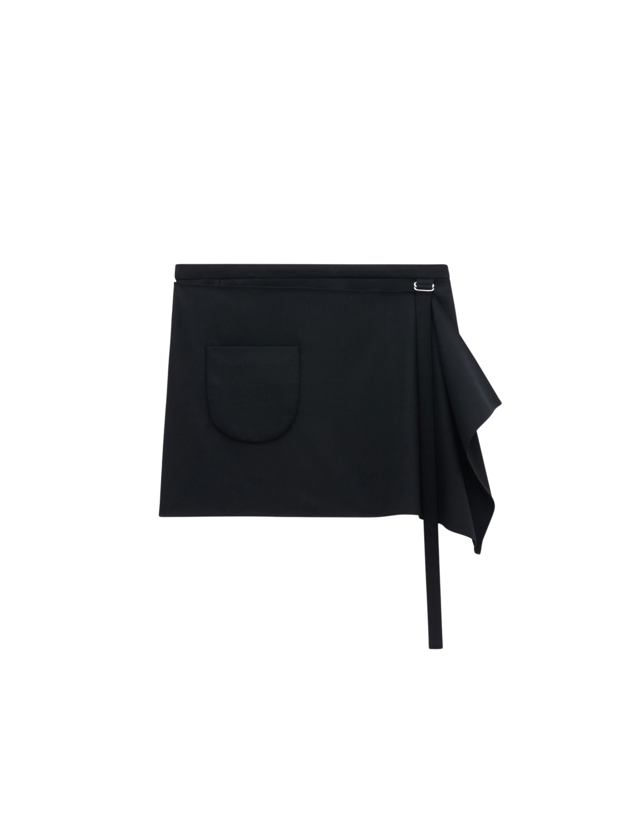 9pcs NEW / MINI JUPE PANNEAU EN LAINE - Black