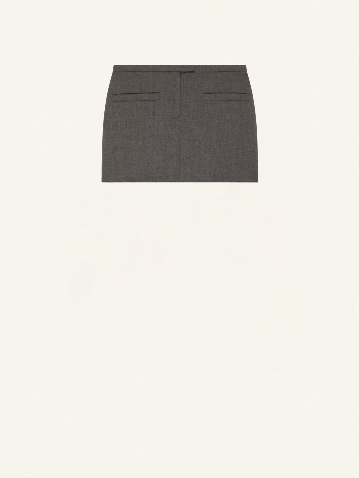 PRIX MARQUE : 100 / MINI SKIRT DOUBLE SLITS WOOL-36