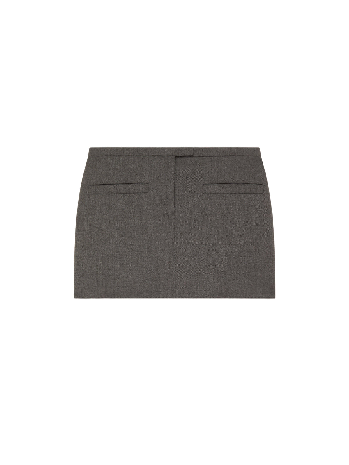 PRIX MARQUE : 100 / MINI SKIRT DOUBLE SLITS WOOL-36
