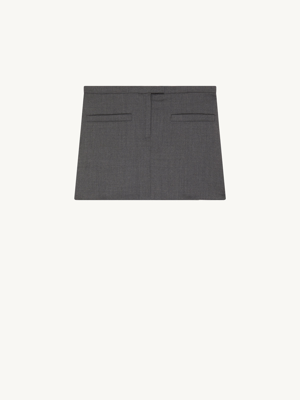 PRIX MARQUE : 100 / MINI SKIRT DOUBLE SLITS WOOL-36