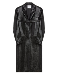 Manteau Strap en vinyle - Black