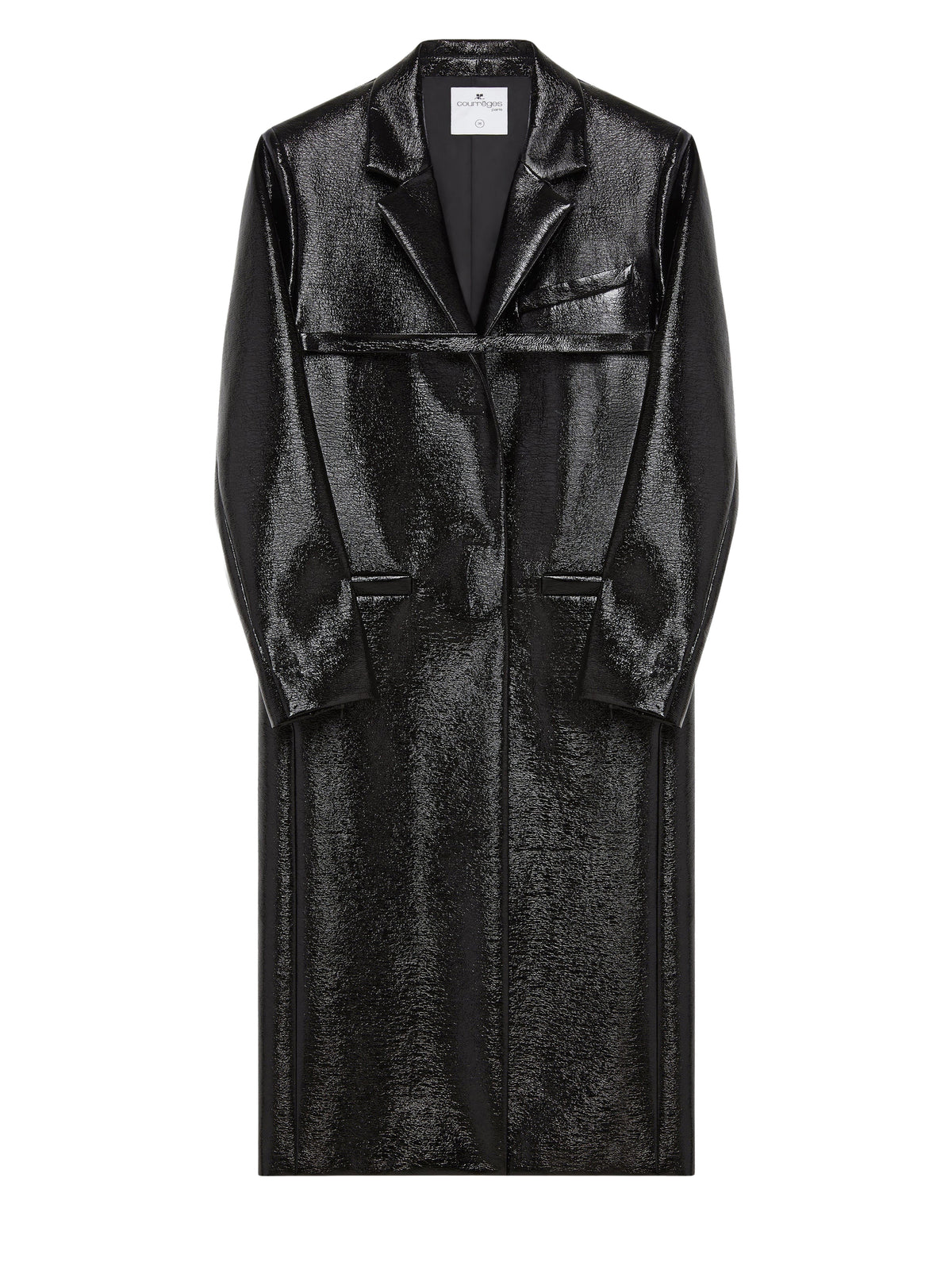 Manteau Strap en vinyle - Black