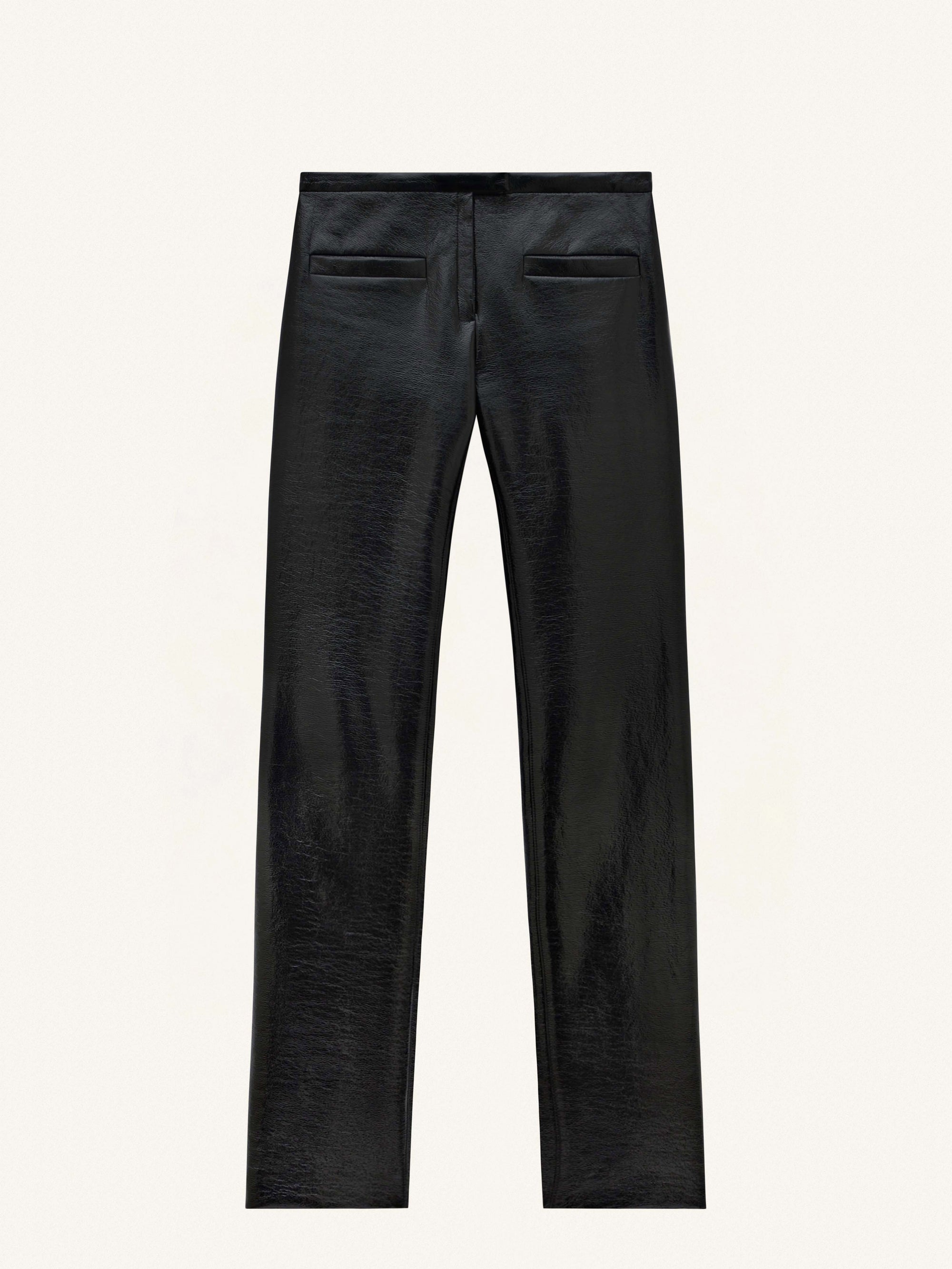 PANTALON TAILLEUR TUBE EN VINYLE