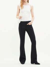 Pantalon tailleur Héritage à poches en crêpe - Black