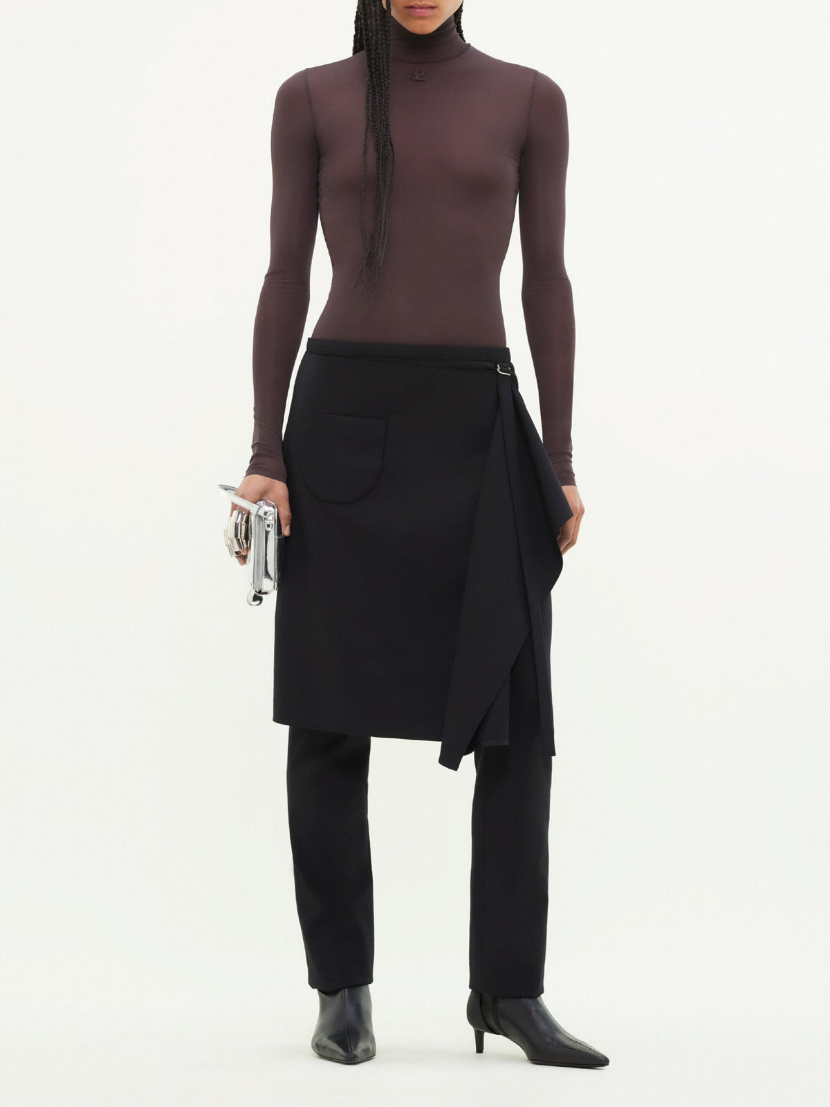 Pantalon tailleur Héritage en laine - Black