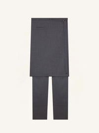 PANTALON TAILLEUR TUBE EN LAINE
