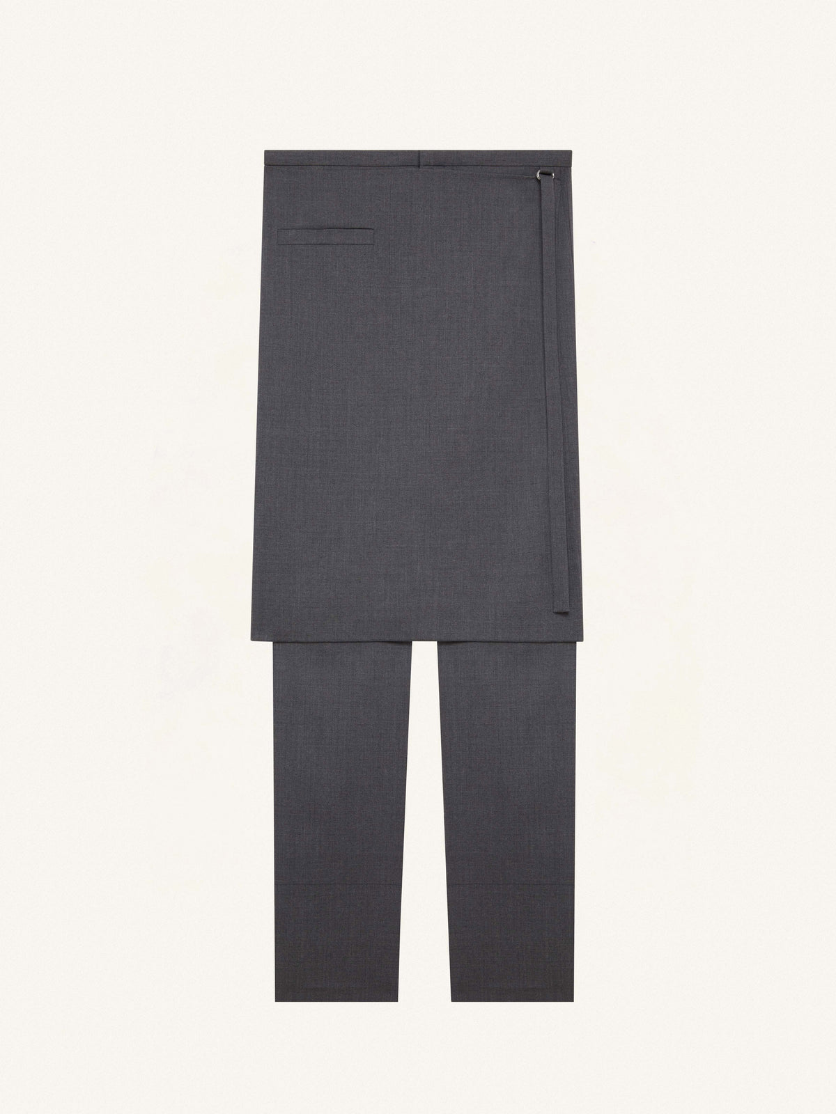 PANTALON TAILLEUR TUBE EN LAINE