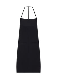 Robe longue lingerie Bigout en crêpe - Black