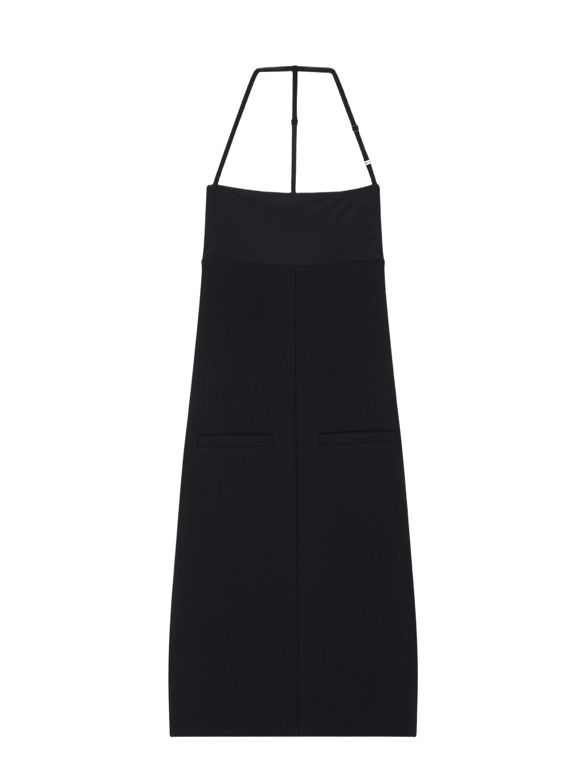 Robe longue lingerie Bigout en crêpe - Black