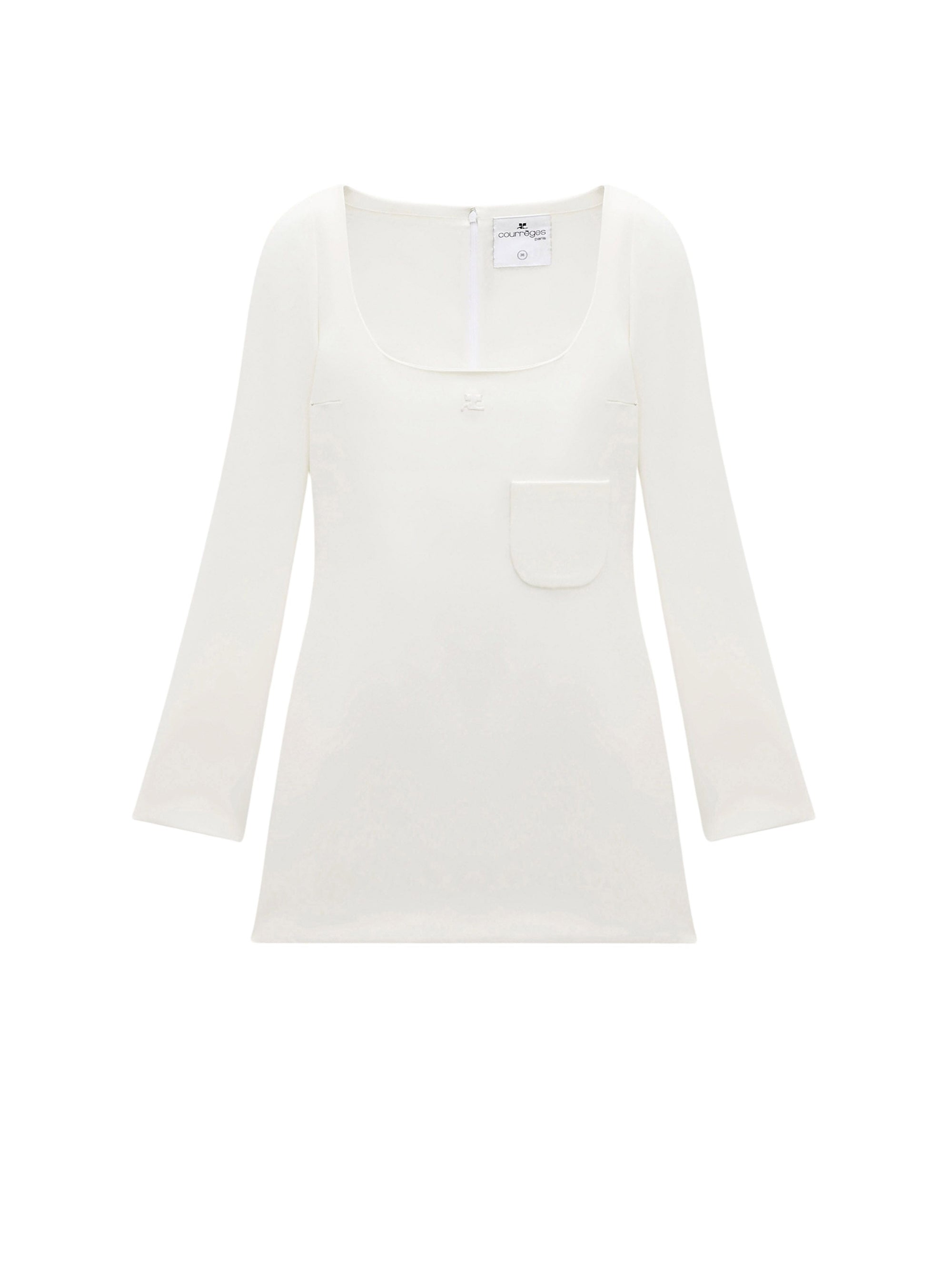 1pcs NEW / MINI ROBE EN CRÊPE À POCHE - Heritage white