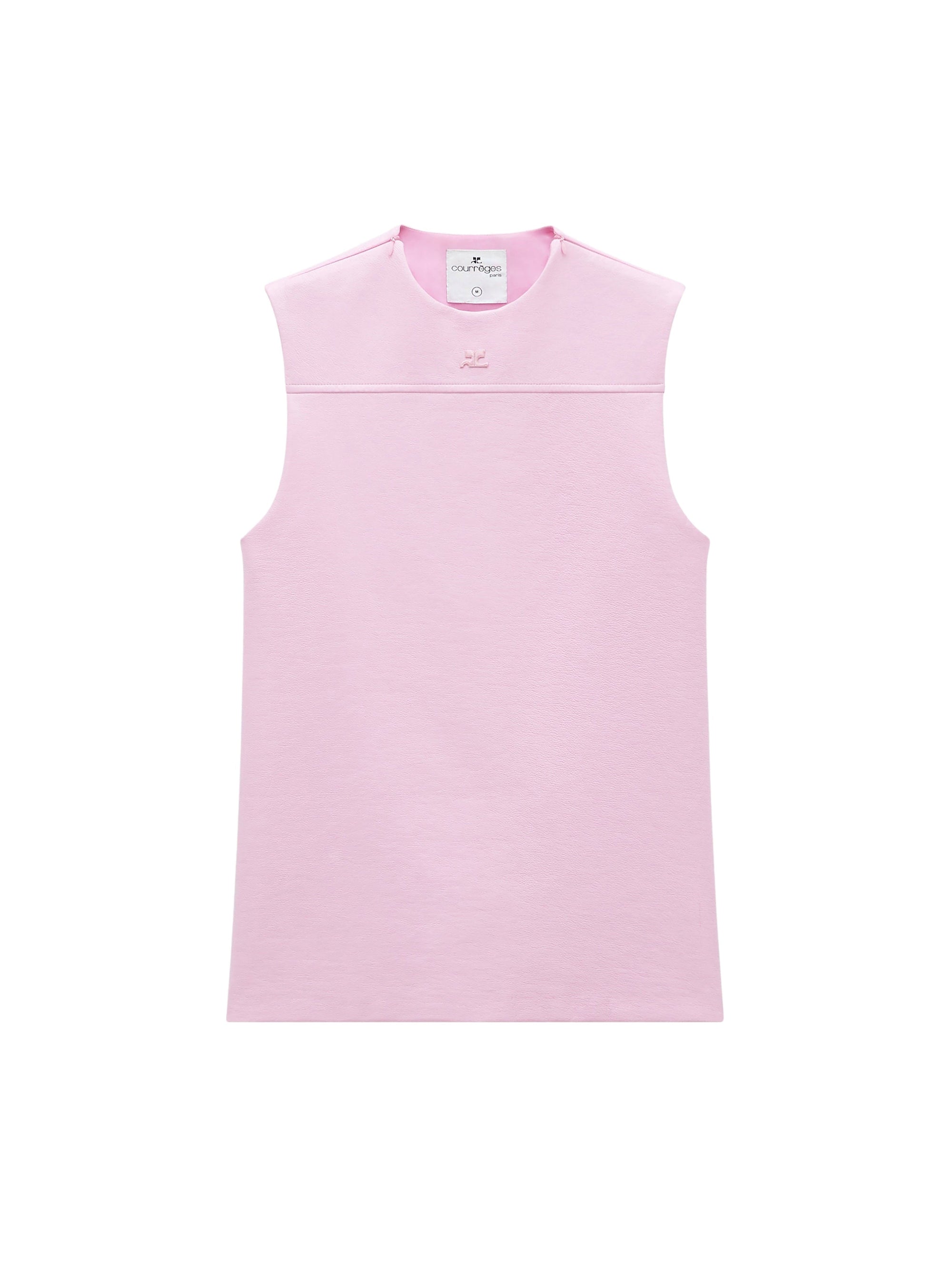 20pcs RELIQUAT 250€ / Top sans manches tailleur en vinyle - Rose