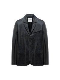 15pcs RELIQUAT 490€ / Veste à manches zippées en vinyle - Black