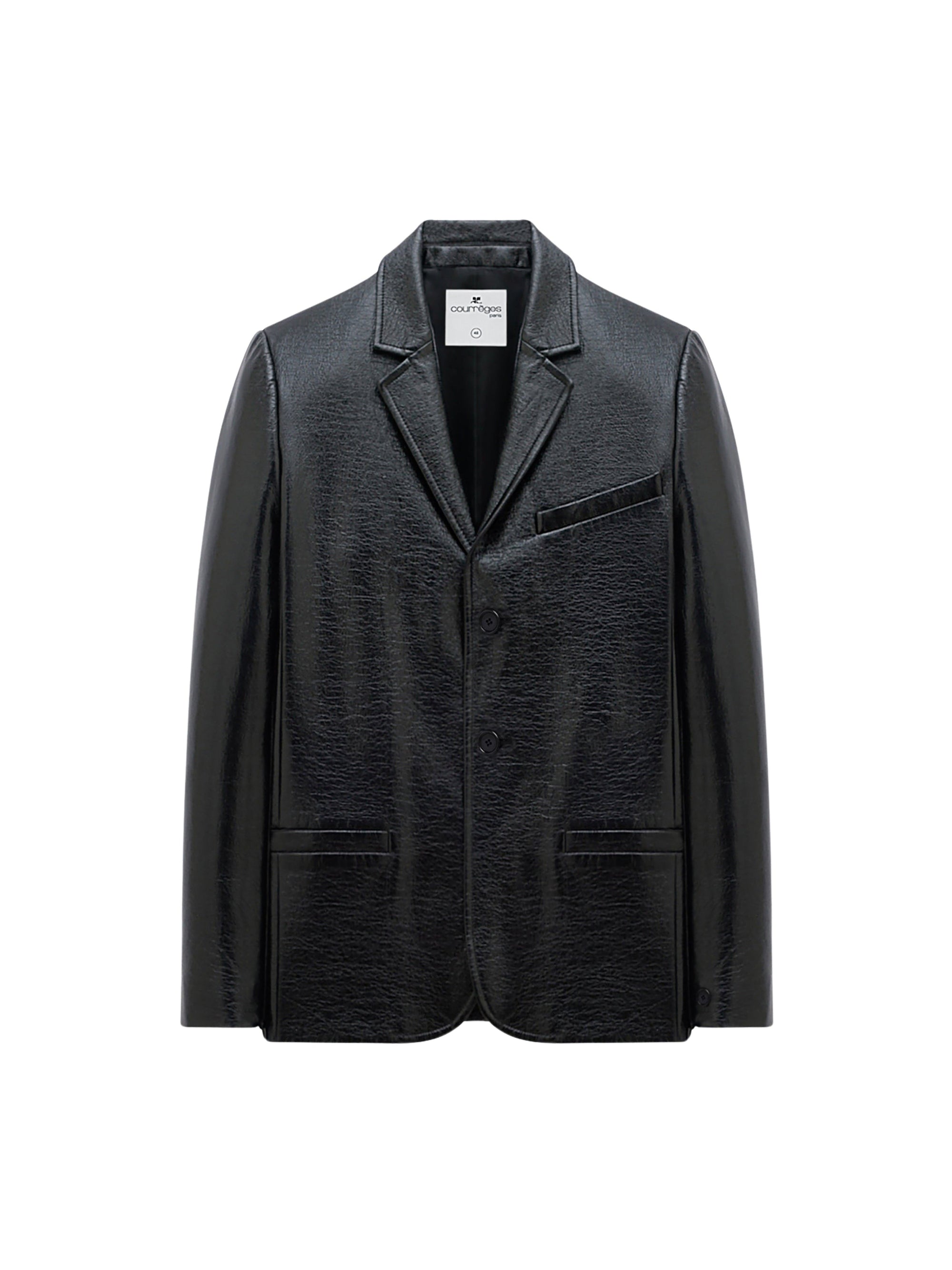 15pcs RELIQUAT 490€ / Veste à manches zippées en vinyle - Black